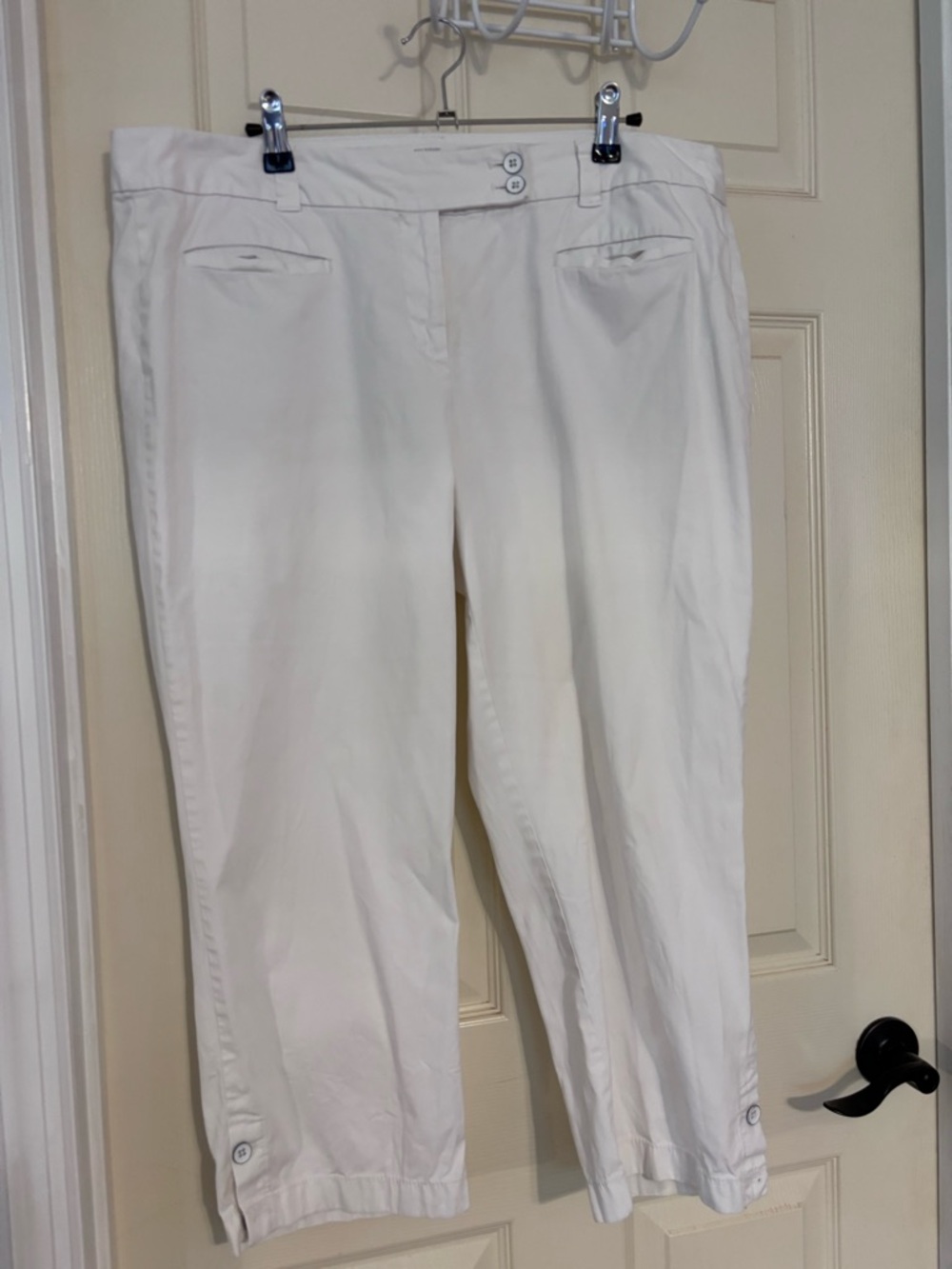 LOFT White Original Crop Pants